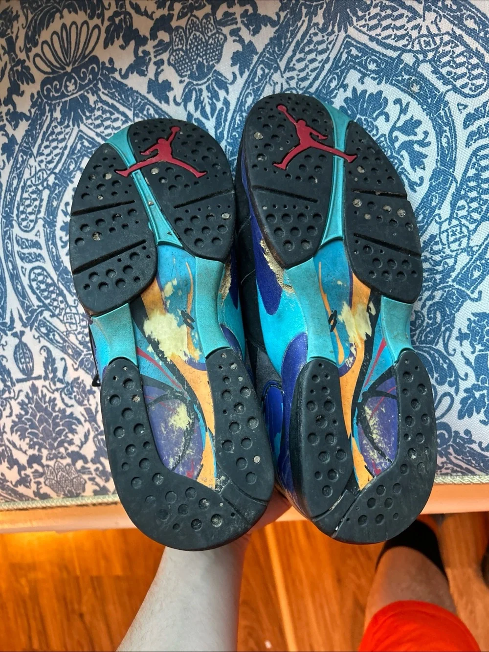 Air Jordan 8 retro aqua shoes men’s size 10.5.